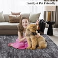 thumbnail image 2 of YUSAZENS 5 x 7 Abstract Area Rug Modern Machine Washable, Soft Foldable Non-Slip Throw Rug for Living Room, Bedroom, Office, Home Decor Carpet Dark Gray, 2 of 7