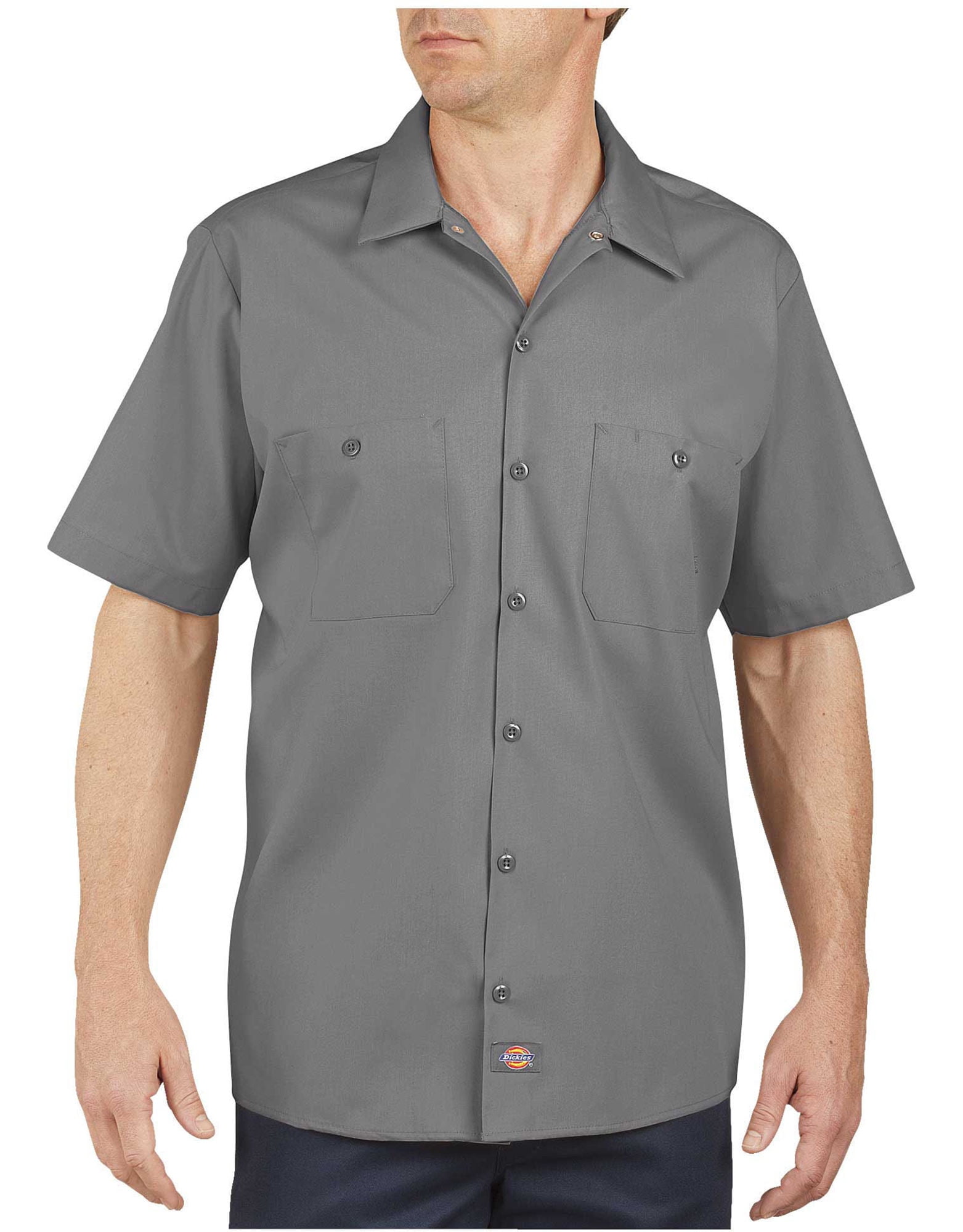 Dickies Chemise de Travail Industrielle à Manches Courtes pour Hommes, 5X, Gris Graphite