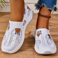 thumbnail image 2 of Womens Butterfly Orthopedic Wedge Walking Shoes Spring Autumn Comfortable Slip on Non-Slip Work Sneakers, 2 of 6