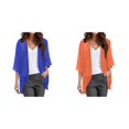 thumbnail image 1 of (Lot de 2) Kcodviy Manteaux Chandails Bouffants Élégants Unis pour Femmes Cardigan à Manches Cardigan Ample Couvre-Maillot Cardigans Sans Manches pour Femmes Haut Blouse Décontractée, 1 of 4