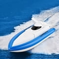 thumbnail image 3 of RC Boat  2.4G Remote Control Boat for Pools and Lakes Pond Garden  Blue  1 Battery, 3 of 5