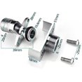 thumbnail image 5 of 40Degree Adjustable Faucet Angled Curved Foot Eccentric Screw Corner Tap Adapter, 5 of 5