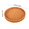 thumbnail image 3 of EGNMCR Plastic Imitation Vines Woven Basket Storage Basket Fruit And Vegetable Storage Basket Snack And Candy Tray Bread Basket Multi Functional Storage Tray Plastics storage basket, 3 of 6