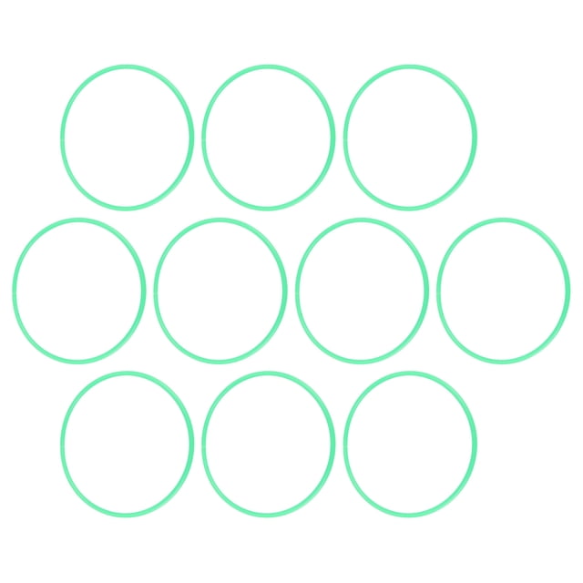 Exercise Hoops Set for Kids, 10pcs 40cm Outer Diameter Fitness Exercise Hoops Kids Exercise Ring for Group Activities and Daily Use