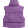 thumbnail image 2 of ORUYROP Veste Courte à Col Montant avec Fermeture Éclair pour Femmes, 2 of 7