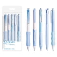 thumbnail image 2 of Lksixu 5 Pcs Retractable Gel Pens Set, 0.5mm Fine Point Gel-Ink Rollerball Pens with Comfortable Rubber Grip, Black Ink Smooth Writing and Quick-Drying Pens Aesthetic Office Supplies for Journaling, 2 of 6