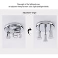 thumbnail image 1 of 3 Way Round Plate Ceiling Spotlight Cabinet Rotatable LED Light Bulbs Home Lighting Warm White Light, 1 of 8