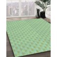 thumbnail image 3 of Ahgly Company Tapis d'Intérieur Lavables à la Machine, Carrés, Transitionnels, Verts, Tapis de Zone, 8 Pieds Carré, 3 of 7