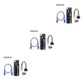 thumbnail image 3 of Ruiboury VER003 PCI-E Riser Card 30CM 60CM USB 3.0 Cable PCI 1X to 16X Extender PCI-E Adapter for GPU Miner Mining Black 60CM 3Set, 3 of 6
