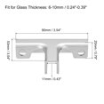 thumbnail image 2 of Unique Bargains Glass Fixing Clip, 4 Pack for 6-10mm Aluminum Alloy T-shaped Glass Support Bracket, 2 of 5