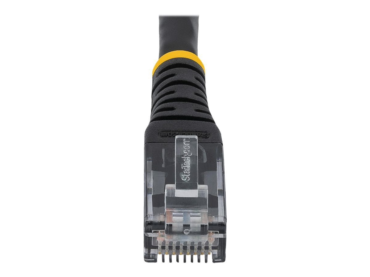 StarTech.com 50 Pieds CAT6 Ethernet Cable, 10 Gigabit Molded RJ45 650MHz 100W PoE Patch Cord, CAT 6 10GbE UTP Network Cable with Gravity, Black, Fluke Tested/Wiring is UL Certified/TIA 6 - Catégorie 6 - 24AWG (C6PATCH50BK) - Câble de Raccordement - RJ-45 (m) à RJ-45 (m) - 50 Pi - UTP - CAT 6