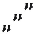 thumbnail image 4 of Ruiboury 2a Set Of 2 Non-skid Compression Socks For Ankles Brace Comfortable To Wear black S/M 3Set, 4 of 6