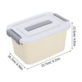 thumbnail image 2 of Beige Plastic Storage Box for Toys and Small Items Ideal for Home Organization 1 Piece, 2 of 9