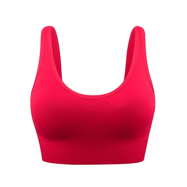 Yuyuzo Sports Bras for Women Full Coverage High Support Solid Color Yoga Workout Seamless Underwear