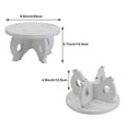thumbnail image 2 of Support d'Ornement de Bureau Intérieur Tabouret en Bois Table pour Présentation sur Piédestal - Petit Support Rond en Bois pour Présentation de Pots de Fleurs Style Ferme, 2 of 7