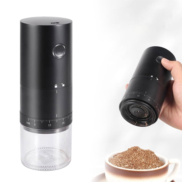 Oleegame 1 Pce Moulin à Café Conique Électrique Portable Rechargeable Petit Moulin avec 38 Réglages de Mouture Réglables Broyeur de Voyage Compact Sans Fil pour Infusion à Froid Pour Over Français