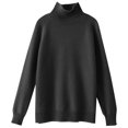 thumbnail image 4 of AherBiu Womens Sweaters Turtleneck Pullover Thick Warm Knitted Winter Long Sleeve Sweater Tops, 4 of 4