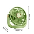 thumbnail image 3 of Portable Fan Rechargeable High Power Cool Small Fan, Desktop Silent for Office Student Dormitory, USB Charging Adjustable Speed, Compact Lightweight for Indoor Outdoor Use, 3 of 3