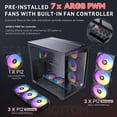 thumbnail image 3 of ANTEC DARK CUBE GAMING CASE C5 ARGB, BLACK - Mid Tower, 3 of 9