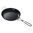 thumbnail image 1 of Camping Backpacking Cookware Non-Slip Iron Frying Frypan Lightweight 12'', 1 of 8