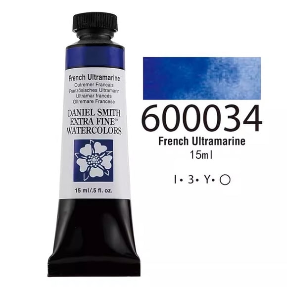 Daniel Smith Tube de Peinture Aquarelle Extra Fine 15 ml, Fournitures d'Art Professionnelles pour Adultes, Artistes et Passe-Temps, 600034