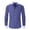 Blue, variant on Mens Patterned Button Down Shirt Mens Long Sleeve Slim Fit Mens Dress Shirt Collared Shirt Men Long Sleeve, Blue, XXL