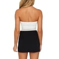 thumbnail image 4 of Fortune Women Tube Top Strapless Backless Tulle Patchwork Vest, 4 of 9