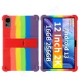 thumbnail image 1 of For Teclast T60 2023 12 inch Tablet PC Soft Silicone Shockproof Cover Case with Rear Kickstand Rainbow For Teclast T60 12in, 1 of 6
