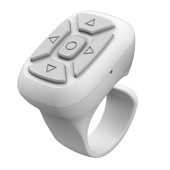 relayinert Video Scrolling Controller For Wireless Phone Can Operate Phone Any Location. Ring Remote white
