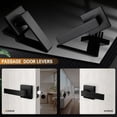 thumbnail image 4 of Matte Passage Door Levers Square Hall Closet Door Handles Heavy Duty Interior NonLocking Lever Sets Reversible for Right/Left Handed Door, 4 of 8