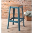thumbnail image 1 of ACME Jacotte Bar Stool  in Natural & Teal, 1 of 2