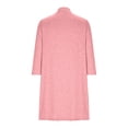 thumbnail image 3 of Womens Soft Button Down Cardigan Long Sleeve Light Weight Shirts Jacket Comfy Loose Fall Lounge Wear Tops Watermelon Red, L, 3 of 7