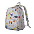 thumbnail image 2 of Fire Truck and Excavator Students Backpack - Lightweight Construction Vehicle Design, Water-Resistant, Adjustable Straps for School Use, 2 of 6