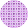 thumbnail image 1 of Ahgly Company Machine Washable Indoor Square Transitional Heliotrope Purple Area Rugs, 3' Square, 1 of 7