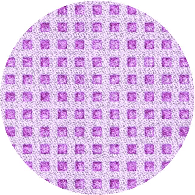 Ahgly Company Machine Washable Indoor Square Transitional Heliotrope Purple Area Rugs, 3' Square