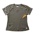 thumbnail image 1 of Carhartt Women's Scrub Force Pocket Rugged Flex V-Neck Solid Top D Ring (M03), 1 of 20