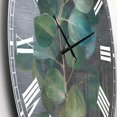 thumbnail image 2 of Designart Feuilles fraîches je horloge murale, 2 of 4