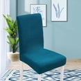 thumbnail image 4 of Dining Room Chair Cover Elastic Stretch Polyester Fleece Seat Slipcover with Secure Fit for Standard Chairs – Color 11, 4 of 5