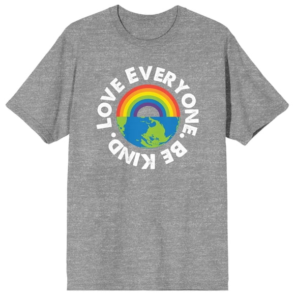 Pride - Love Everyone, Be Kind Heather Grey T-Shirt