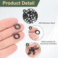 thumbnail image 4 of 100 Pcs Rondelles Plates en Acier Inoxydable M6, Rondelles Plates en Métal de 11mm de Diamètre pour Vis et Boulons, Finition Noire, 4 of 5