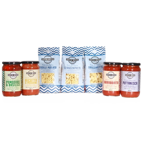 David Rocco Sauce Ensemble Complet de Pâtes et 7 Pcs
