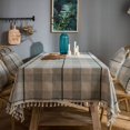 thumbnail image 3 of Nappe à Rayures Colorées Boho en Coton et Lin, Imperméable, Couvre-Table, Décoration de Table pour Salle à Manger, Restaurant, Fête, 3 of 5