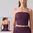 thumbnail image 2 of Dealovy Tube Tops for Women Strapless Going out Tops Built in Bra Sleeveless Ruched Summer Crop Top, 2 of 5