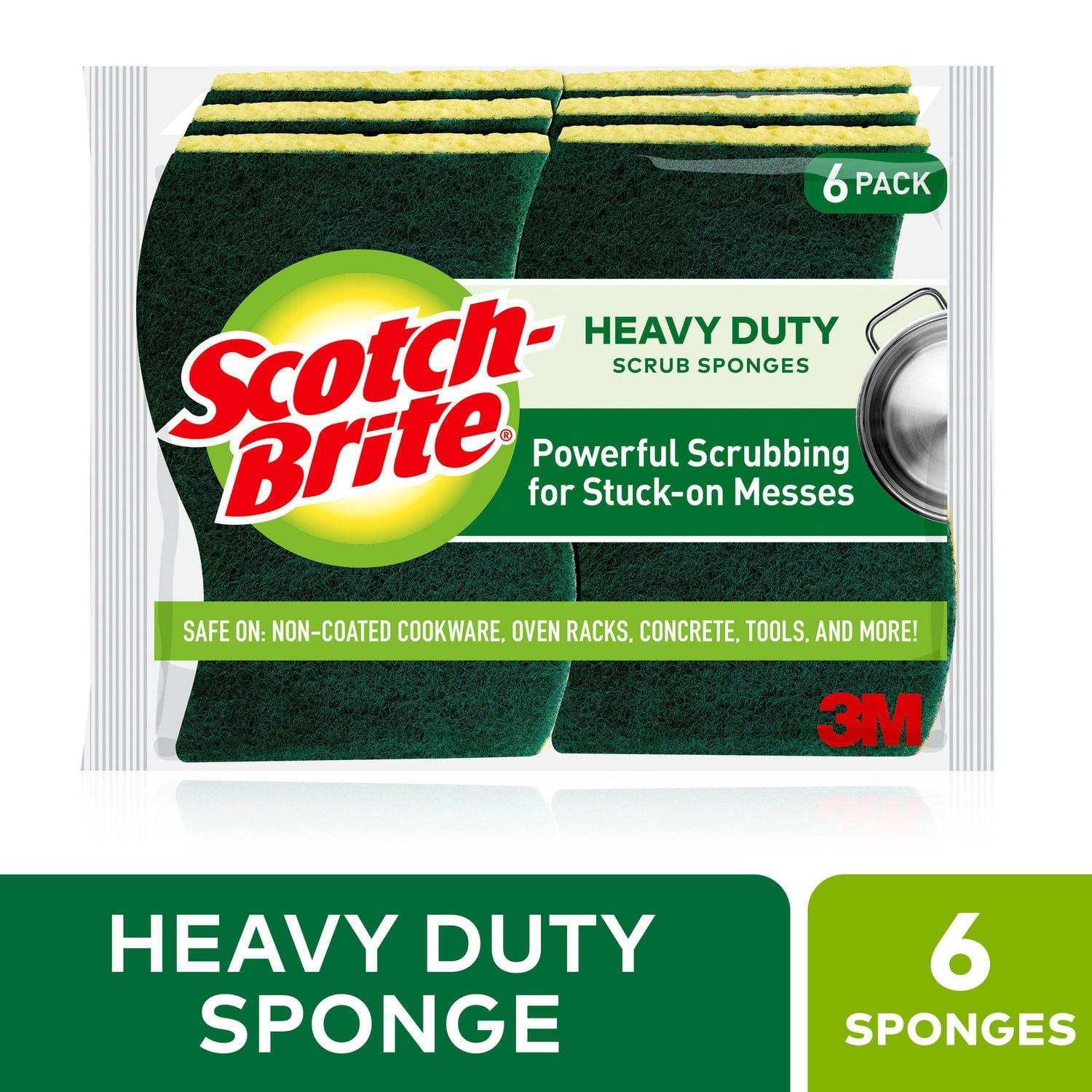 Scotch-Brite® Heavy Duty Scrub Sponge, 6-Count