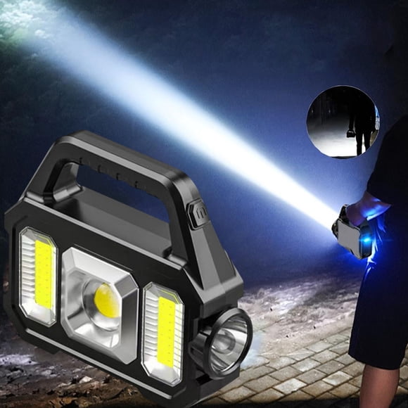 Fwttom Sun Can Carry Lamp, Multi Function Searchlight Outdoor Water Proof Solar Power Charger Flashlight Cob LED H& Lamp
