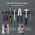 thumbnail image 4 of Matte Black Magnetic Knife Strip, High-Quality Stainless Steel Knife Rack, Strong Magnet, Lifetime Durability, For Kitchen And Home Storage, No Drilling Installation, Space-Saving Design (30X1.5X4Cm), 4 of 5