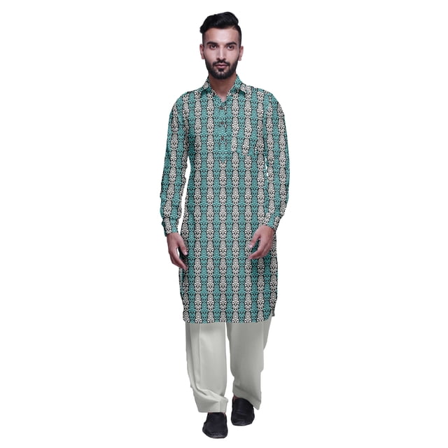 Atasi PathaniKurtaPajama For Men Full Sleeve LongKurtaCasual Clothing