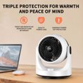 thumbnail image 3 of EARKITY Space Heater, Portable Electric Heater, Upgraded Small Desk Heater, PTC Fast Heating Ceramic Heater, Small Heater for Home, Bedroom, Office, Garage, 3 of 5