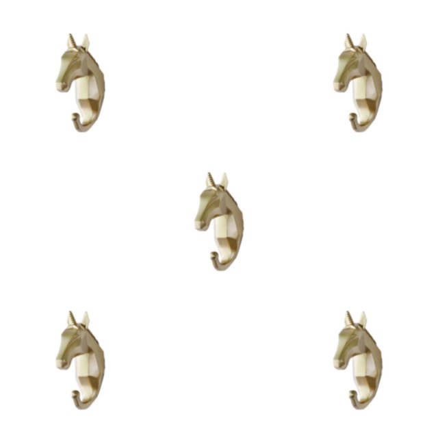 Maytalsory Animal Head Key Hook Sturdy And Durable Construction Adding Touch Of Whimsy golden(horse) 5Set