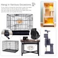 thumbnail image 3 of Jinsinto Cat Cage Hammock,Hanging Soft Pet Bed for Kitten Ferret Puppy Rabbit or Small Pet,Double Layer Hanging Bed for Pets,2 Level Indoor Bag for Spring/Summer/Winter, 3 of 5